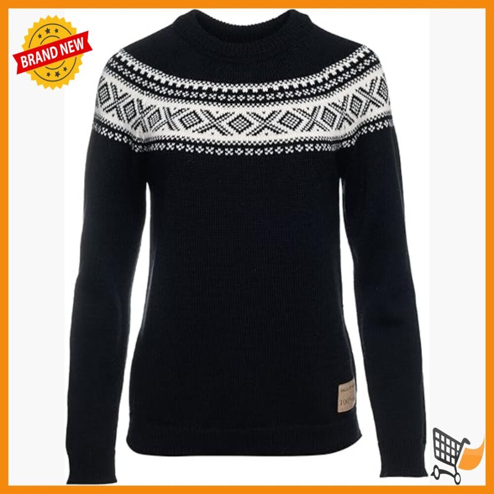 Medium Wool Pullover Sweater, Crew Neck, Lightweight Warmth, Machine Wash